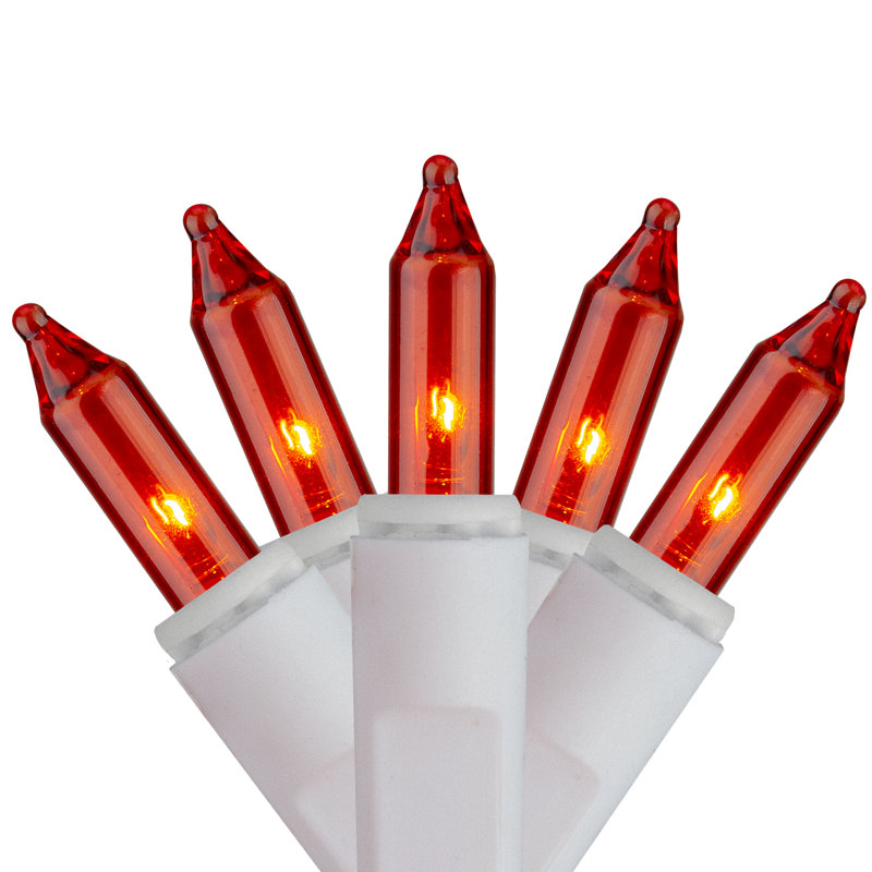 Guirlande de glaçons Everglow - orange ambré - fil blanc - 100 carats