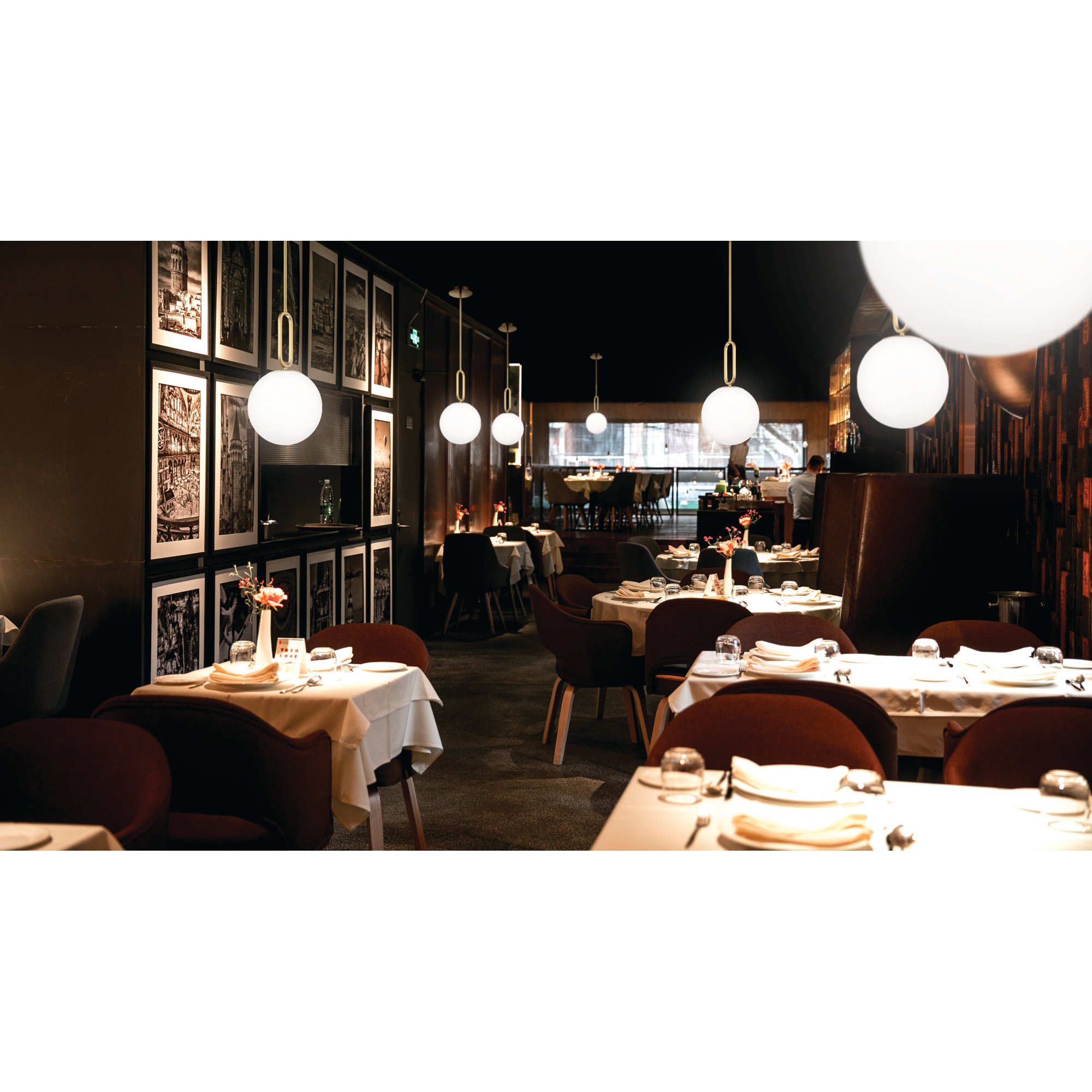 Single Light Glass Dimmable Pendant, 18.75" H x 9.75" W x 9.75" D, Gold