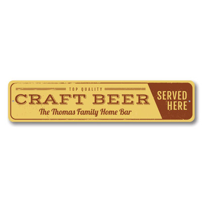 Plaque en aluminium Craft Beer