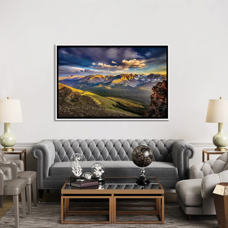 Parc national des montagnes Rocheuses, Colorado, États-Unis Paysage montagneux et Valley au coucher du soleil par Jaynes Gallery-impression d’art graphique