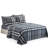 Marina Decoration Home Decor Bedding Bedroom Bedsheet Soft Silky Deep Pocket Rayon from Bamboo All Season 6 Pieces Printed Sheet Set with 4 Pillowcases, Modern Grey Tartan Pattern Queen Size-1922018204