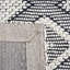 Tapis géométrique en laine / coton tissé à la main Allyx-2090659143