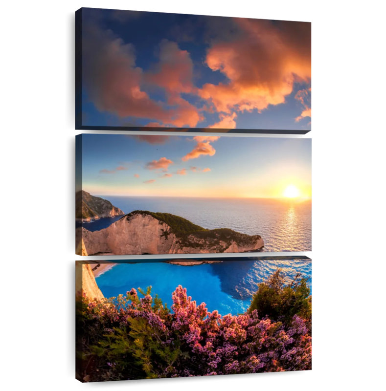 Fleurs de l'île de Zante, H 38 po x l 24 po