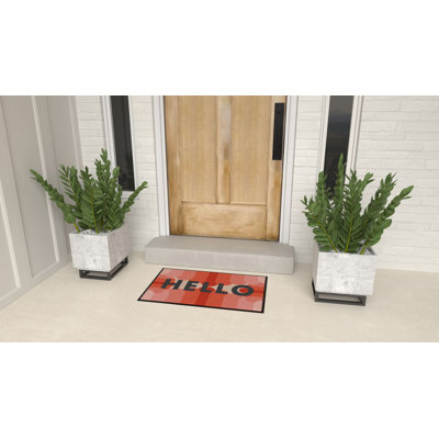 Tapis de cuisine et de porte Hello Sunshine LO10A 20 po x 31,5 po Rugs America Lianna
