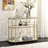 42'' Glass Top Console Table
