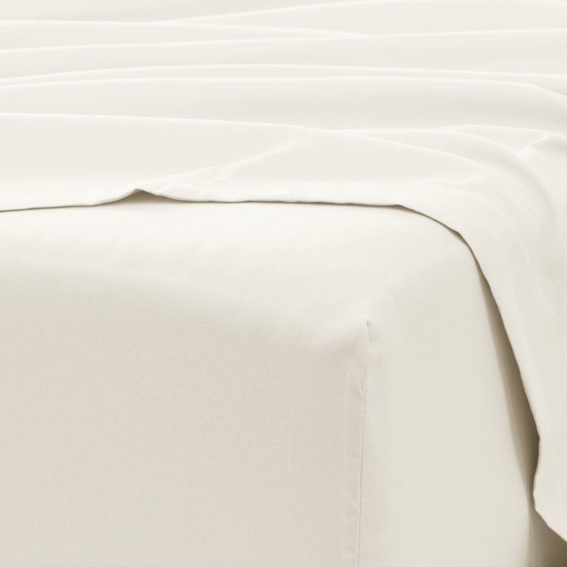 Archimedes Microfiber Sheet Set, California King, Ivory