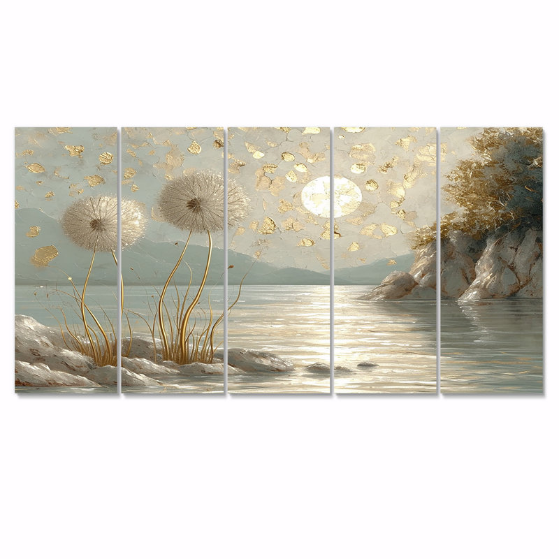 Ensemble d'art mural 5 pièces Hamill, H 28 po x l 60 po