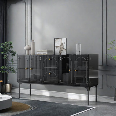 Italian Style Light Luxury Accent Cabinet Sideboard