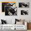 «Abstract Geode Gold IV», reproduction sur toile-86806943-86806944