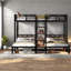 Lits peu encombrants avec rangement, lit simple en métal industriel pour maison familiale