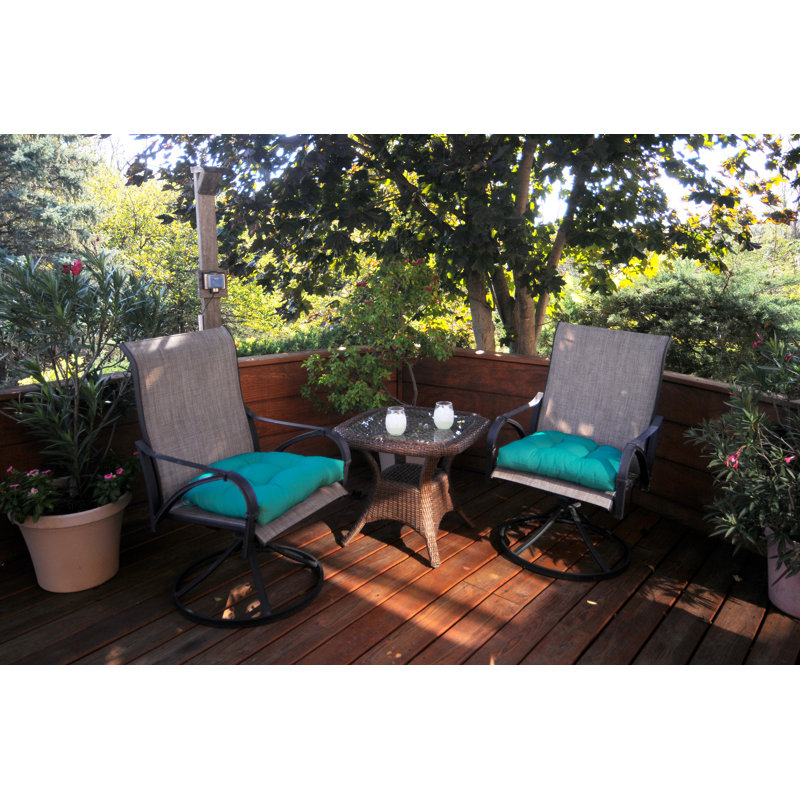 Outdoor 3'' Seat Cushion, Turquoise