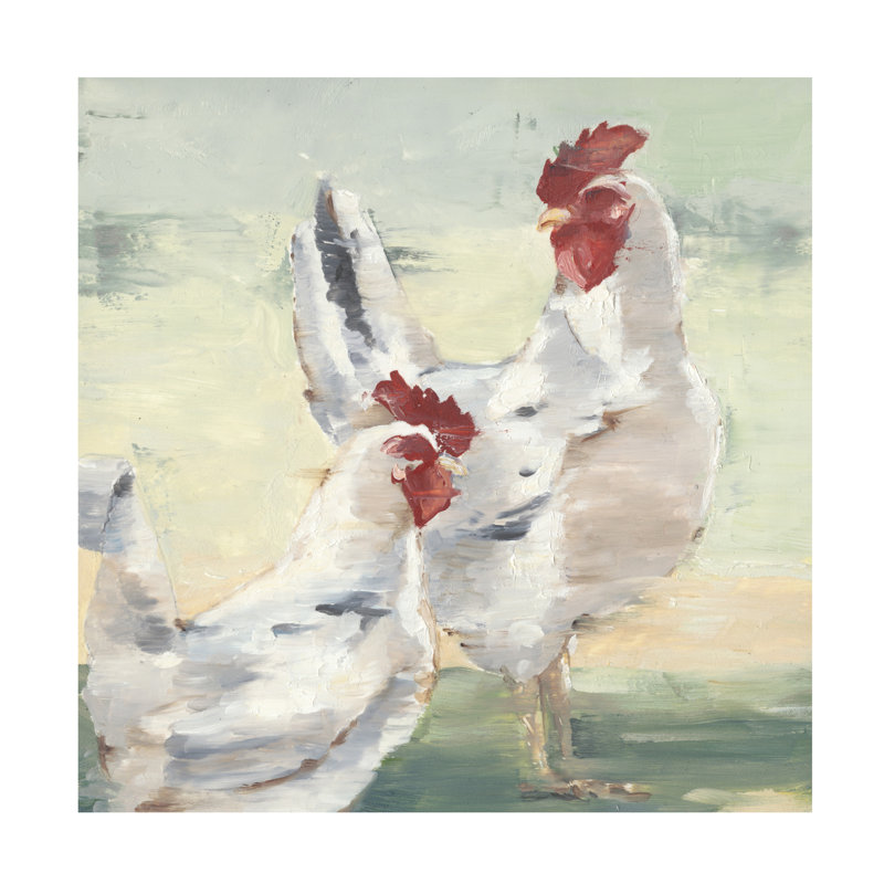 Ethan Harper  Chicken Run I Canvas Art, H 14 po x l 14 po x P 2 po