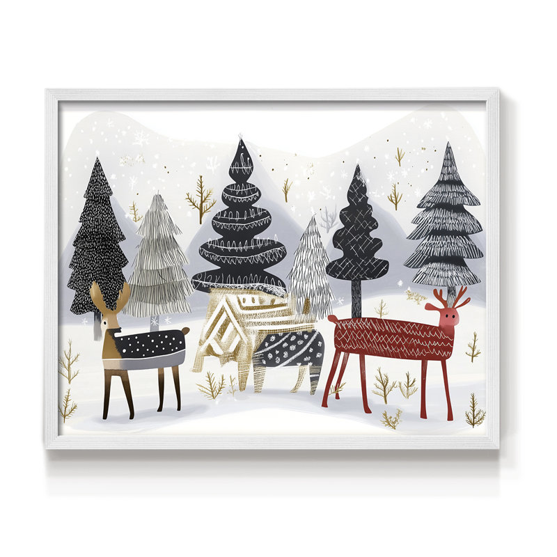 Chirstmas Art-CXLVII -Framed Print - Restickable