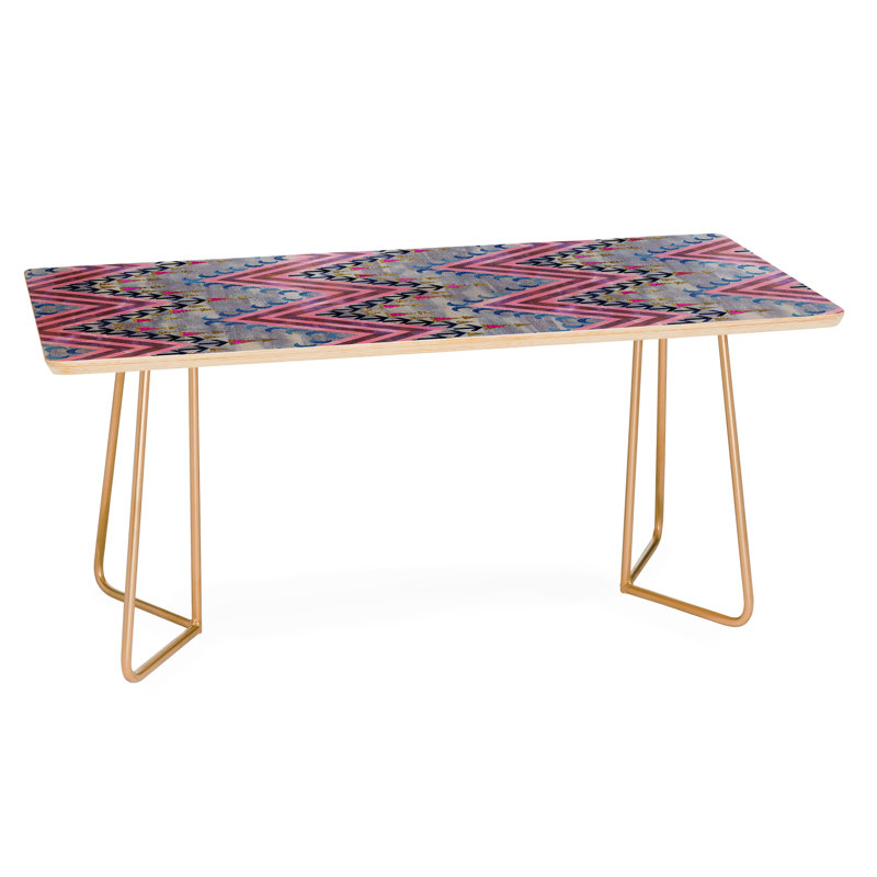 Coffee Table, Blue/Light Pink