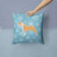 Coussin intérieur/extérieur en flocons d’hiver-32011243