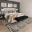 Safari Animal Print Zebra Machine Printed Washable Beige / Gray Indoor Area Rug with Non-Slip Backing-846593583