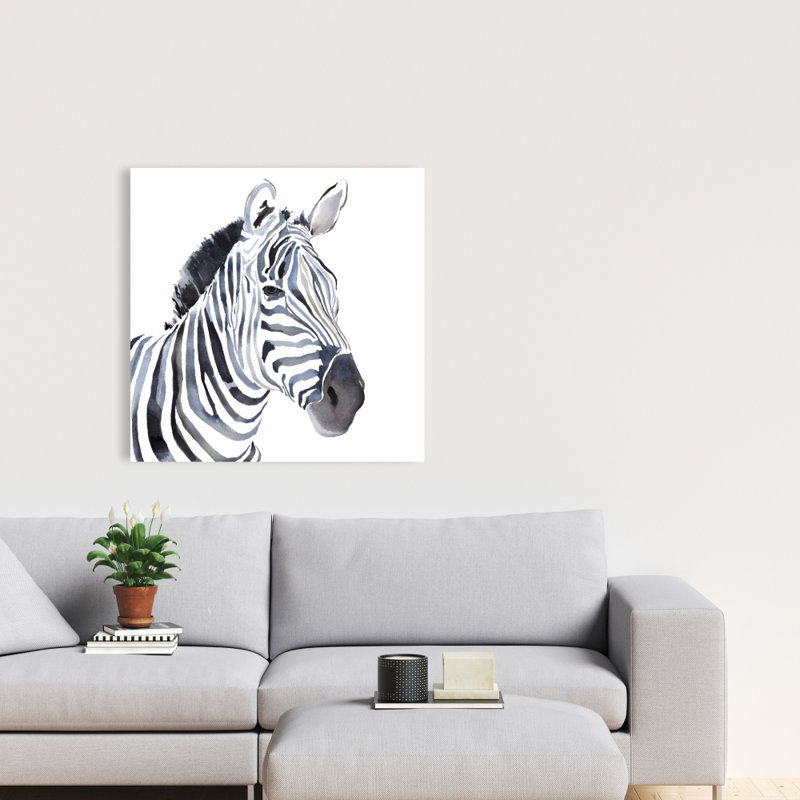 Aquarelle sur toile zébrée