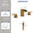 3-Hole Bathroom Faucet, Widespread 2-Handle Sink Faucet with Drain Assembly-116321990