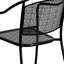 Fauteuil de patio intérieur / extérieur en acier de qualité commerciale avec dossier rond