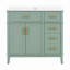 Meuble-lavabo de salle de bain de 36 pouces (91 cm) avec 4 tiroirs de rangement et porte à fermeture en douceur-1106623985