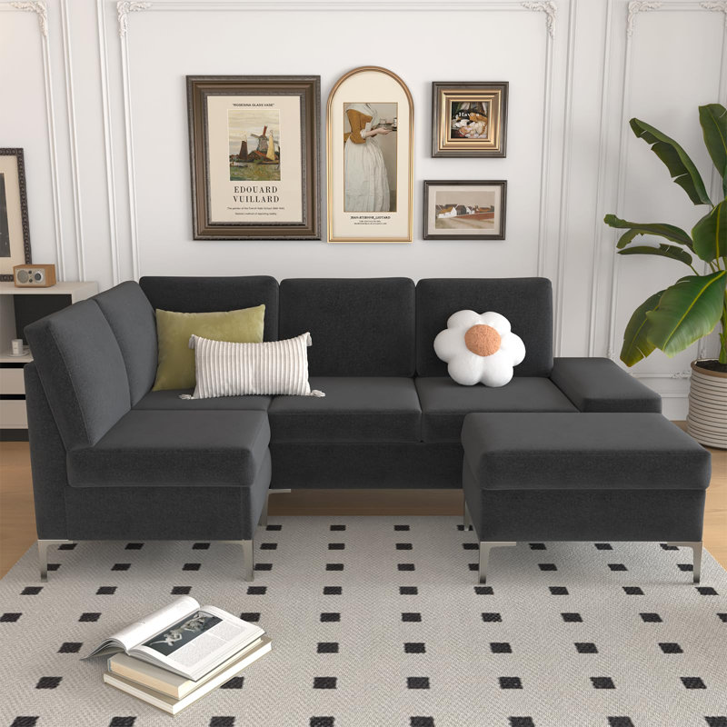 Jayanne 2 - Piece 85.5" Upholstered Chaise Sectional