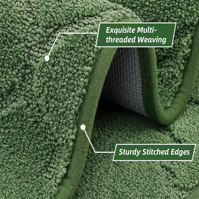 Polyester Kitchen Mat, Green