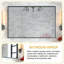 Miroir mural noir brillant 36x30inch - Bord biseauté pour la salle de bain, reflet transparent sans cadre de meuble-lavabo moderne