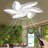 Flush Mount Modern Ceiling Fan with Dimmable LED Light Kit, RC, Reversible Blades, 6 Speeds - Windmill-871555630