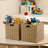 12" Collapsible Wicker Storage Baskets Storage Cubes Baskets Organizer Bins, 2 Pack-1107368310