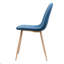 Chaise de salle à manger de style Mid-Century avec ensemble de 2 chaises rembourrées en tissu-1648765214-1648765201