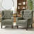 Angiolino Upholstered Button Tufted Small Accent Chair Armchair-1381443098