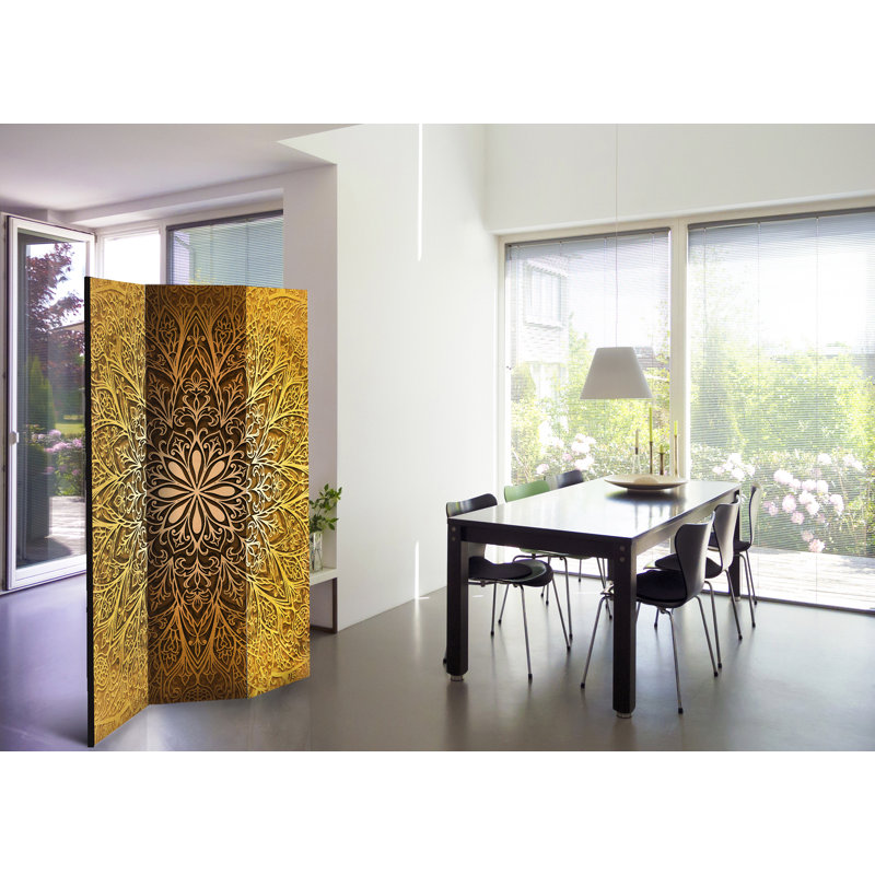 135cm W x 172cm H 3 - Panel Solid Wood Folding Room Divider