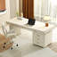 Bureau rectangulaire moderne en pierre frittée de style moderne minimaliste-108296046