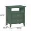 Table de chevet 2 tiroirs Weston Vintage Green-1753336325