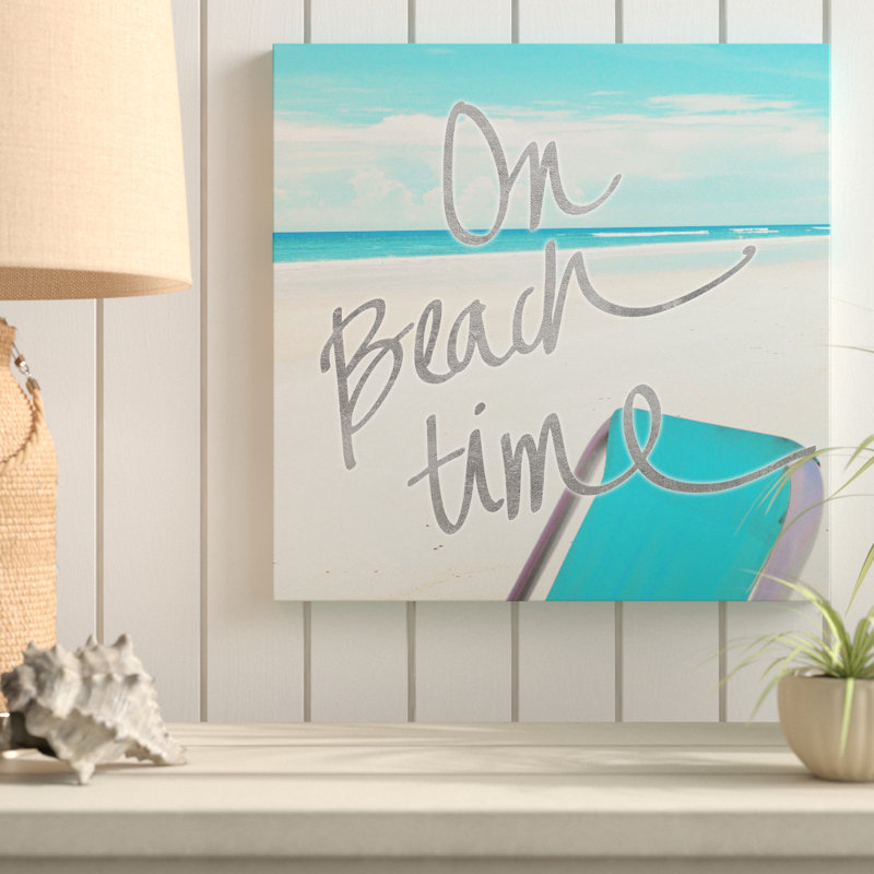 «On Beach Time», reproduction de photo, H 18 po x l 18 po x P 1 po, Toile tendue