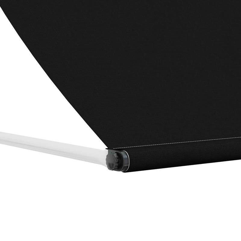 VidaXL Retractable, 350cm W x 150cm D, Black
