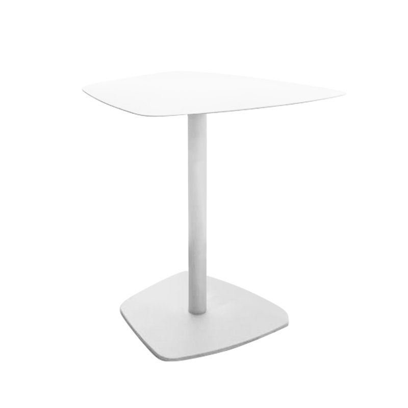 Glenis Iron Top End Table, White
