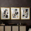ABSTRACT Series CCCLXXXI  -Custom Framed  Premium Print W Matt - 3 Pieces