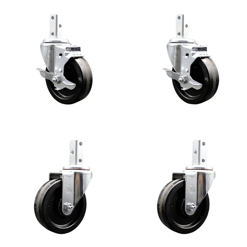 4 Piece Phenolic Caster Set