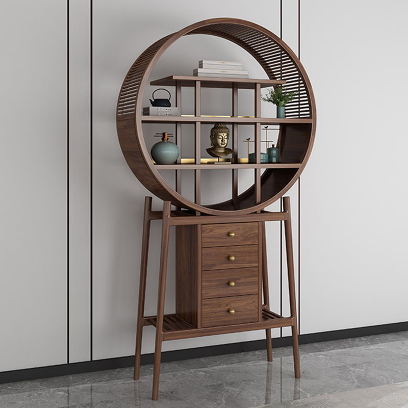 Chinese Style Light Luxury Display Bookcase