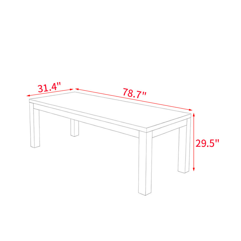 Brinkman, 29.5''H x 78.7''L x 31.4''W