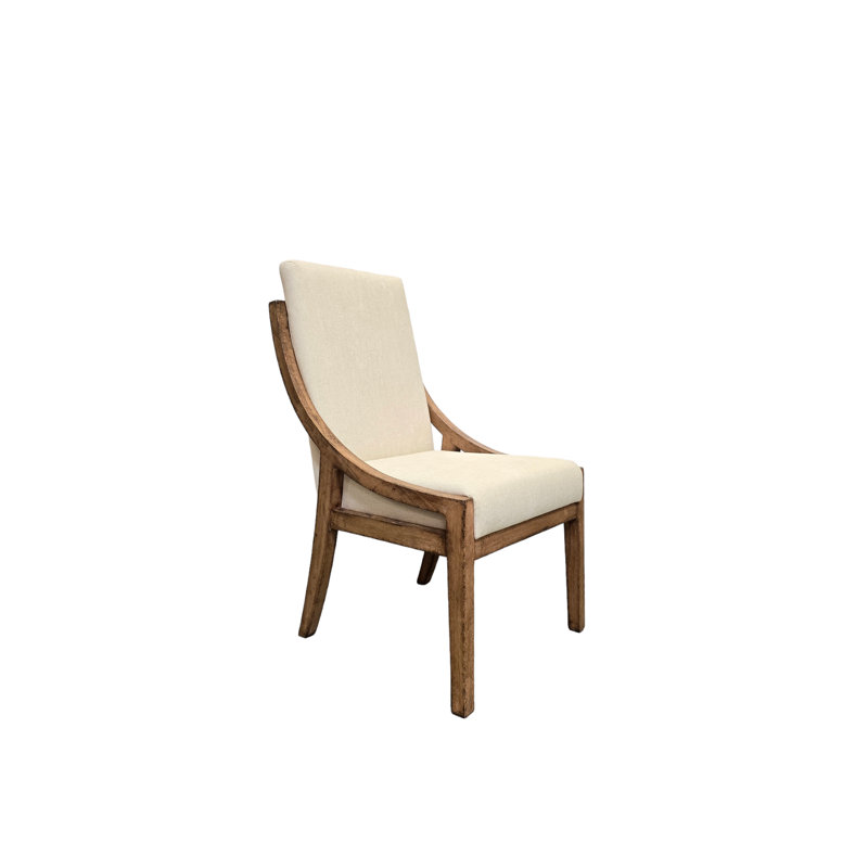 Chaise rembourrée Tamekah, Jig sable, Naturel
