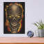 Art mural en métal Trinx «Zombie Fire Skull» par Flyland Designs-981959031