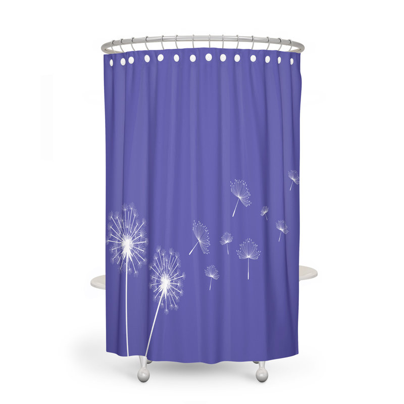 Rideau de douche 1 pièce + crochets, H 83 po x l 70 po