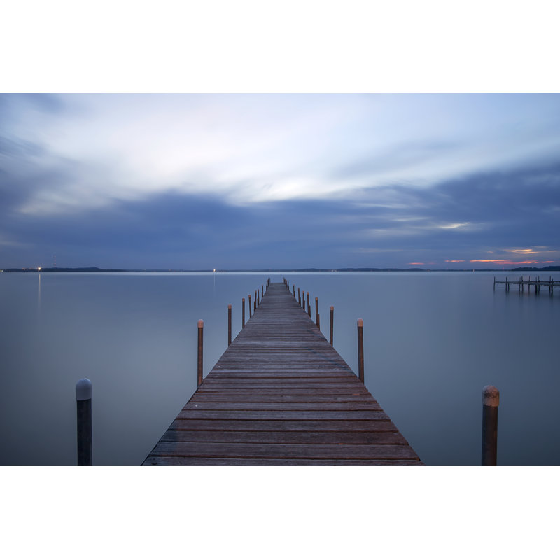 Lake Mendota Pier, Madison, Wisconsin - Wrapped Canvas Print, 30cm H x 46cm W x 3.8cm D