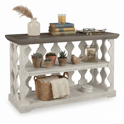 Darlicia 45.5'' Solid Wood Top Console Table