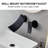 Wall Mounted Single-handle Bathroom Faucet with Drain Assembly-101335702