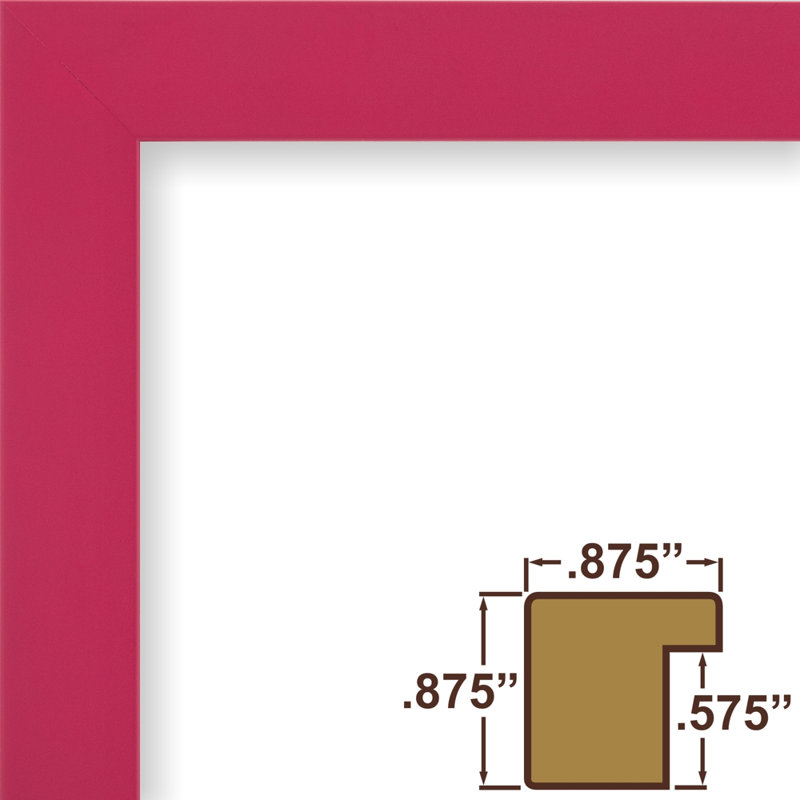 Cadre photo confetti 0,875 po Confetti, L 20 po x H 30 po avec passe-partout l 16 po x H 2, Rose