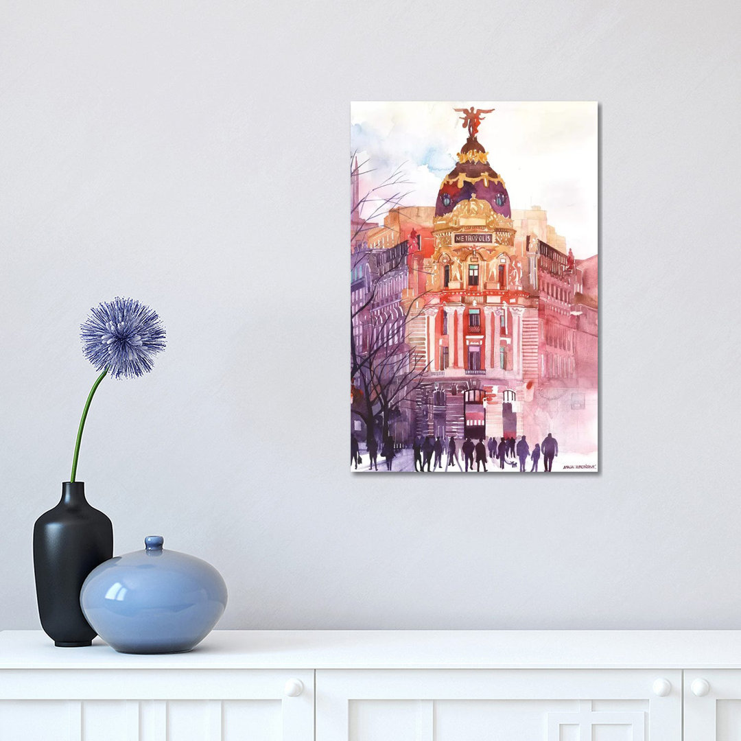 Madrid by Maja Wronska - Wrapped Canvas Painting