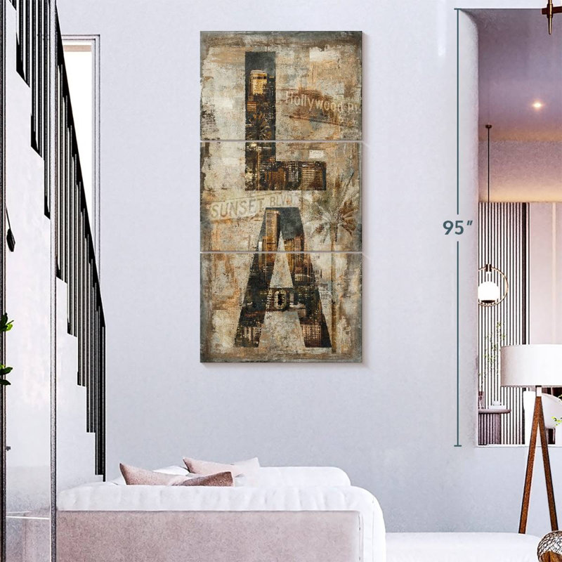 LA Vertical, 75" H x 36" W